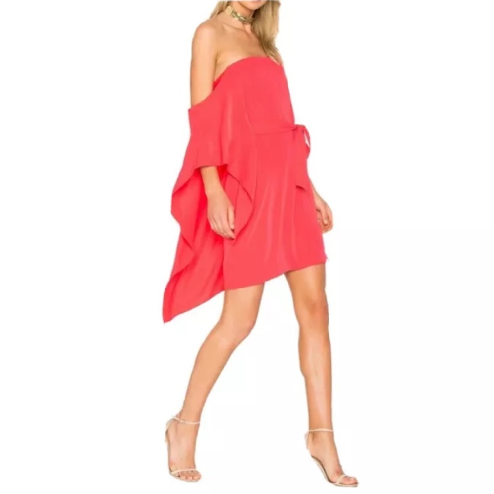 Halston Heritage | NWT Asymmetric Off-Shoulder dress